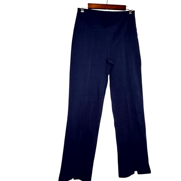 Ruby Ribbon Split Ankle Leggings Midnight Cotton Stretch Flare NWT Size M - Picture 2 of 9